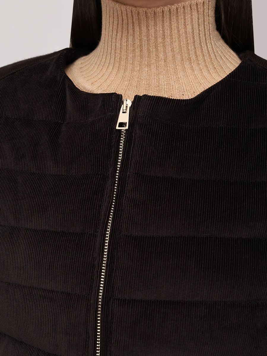 Жилет стеганый LORENA ANTONIAZZI A2554PI30B_5072 293 Темно- Коричневый  Фото 5