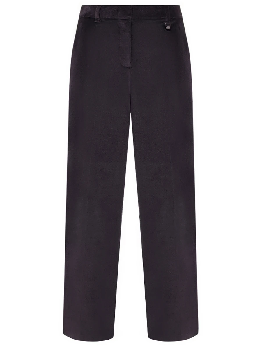 Брюки из хлопка и модала LORENA ANTONIAZZI A2548PA01A_5042 997 Темно- Фиолетовый 