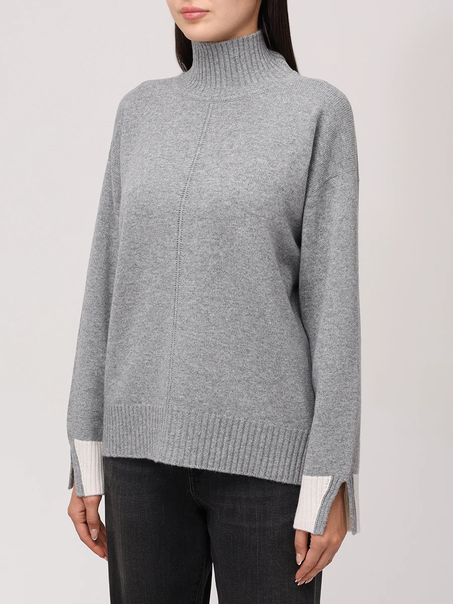 Свитер шерстяной LORENA ANTONIAZZI A25116DM12A_2472 2163 Серый  Фото 4