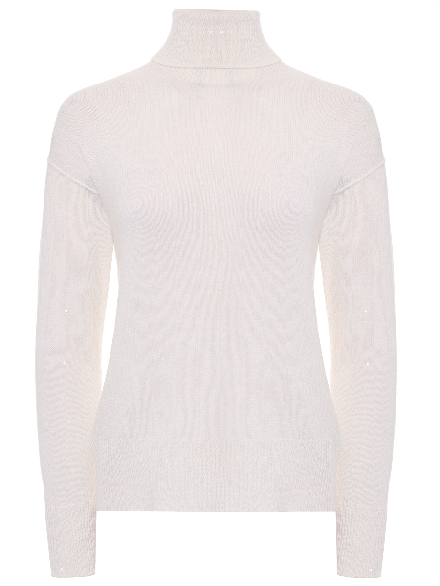 Свитер шерстяной LORENA ANTONIAZZI A25131DM17A_2989 101 Кремовый 