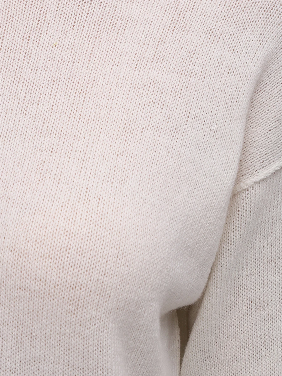 Свитер шерстяной LORENA ANTONIAZZI A25131DM17A_2989 101 Кремовый  Фото 6