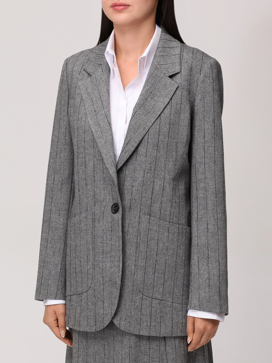 Костюм в полоску LORENA ANTONIAZZI A2538GA02A/A2538GO33B_5012 1220 Серый  Фото 4