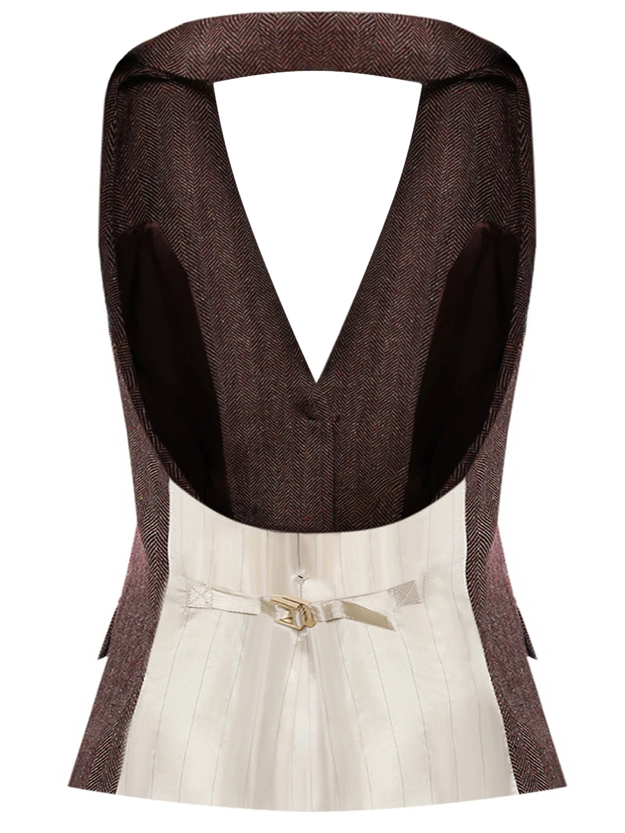 Костюм-тройка шерстяной LORENA ANTONIAZZI A2544GA29A/GI07A/A2544PA30B_5044 1111 Бордовый  Фото 6