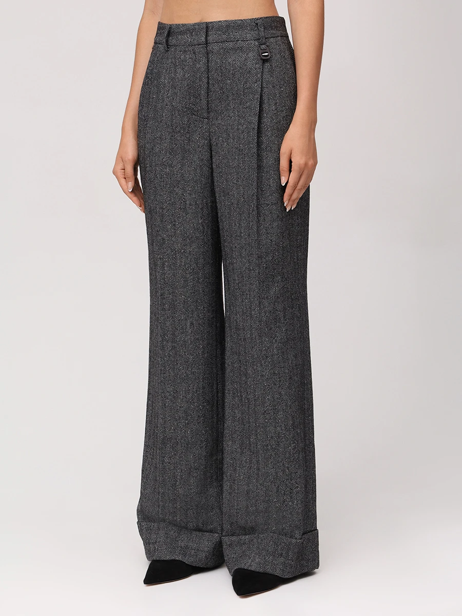 Костюм-тройка шерстяной LORENA ANTONIAZZI A2544GA29A/GI07A/PA30B_5044 1112 Серый  Фото 11