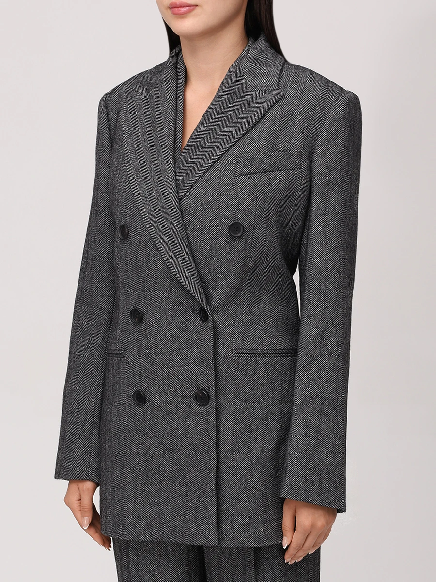 Костюм-тройка шерстяной LORENA ANTONIAZZI A2544GA29A/GI07A/PA30B_5044 1112 Серый  Фото 4