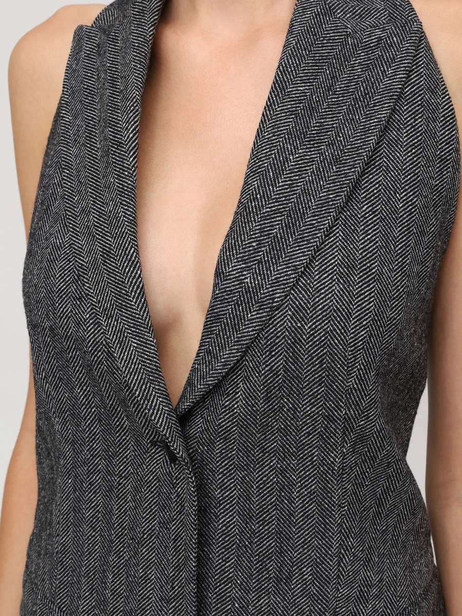 Костюм-тройка шерстяной LORENA ANTONIAZZI A2544GA29A/GI07A/PA30B_5044 1112 Серый  Фото 9