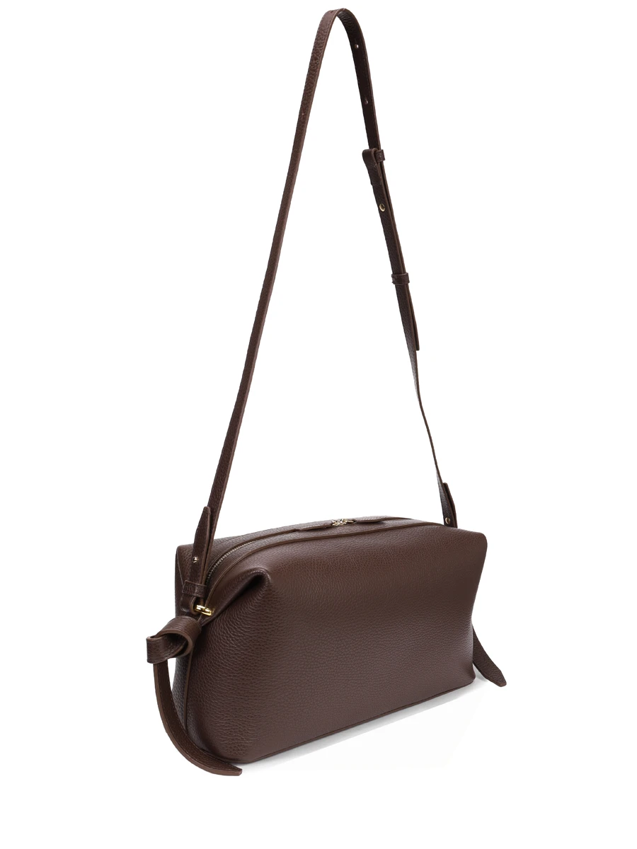 Сумка кожаная Brioche Pouch YUZEFI YUZPF25-HB-BP-L038 Коричневый  Фото 3