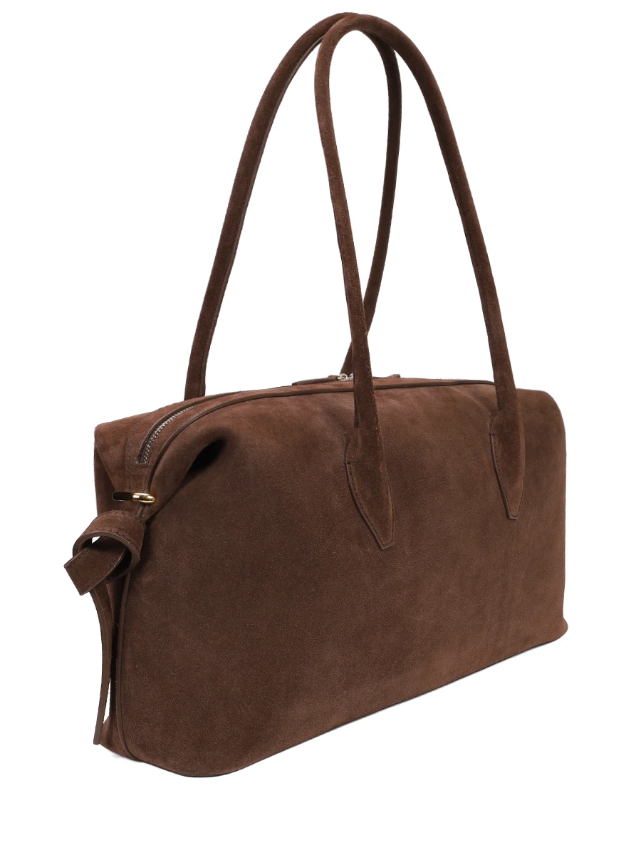 Сумка замшевая Brioche Duffle YUZEFI YUZPF25-HB-BD-S004 Коричневый  Фото 3