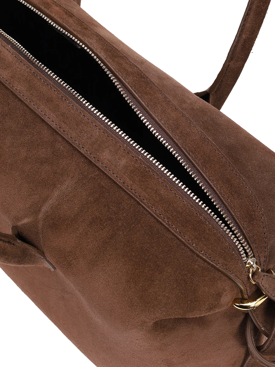 Сумка замшевая Brioche Duffle YUZEFI YUZPF25-HB-BD-S004 Коричневый  Фото 4