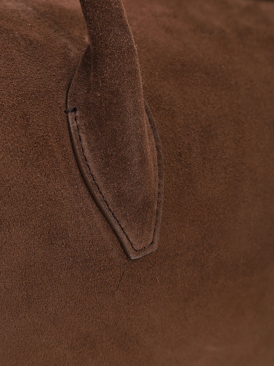 Сумка замшевая Brioche Duffle YUZEFI YUZPF25-HB-BD-S004 Коричневый  Фото 5