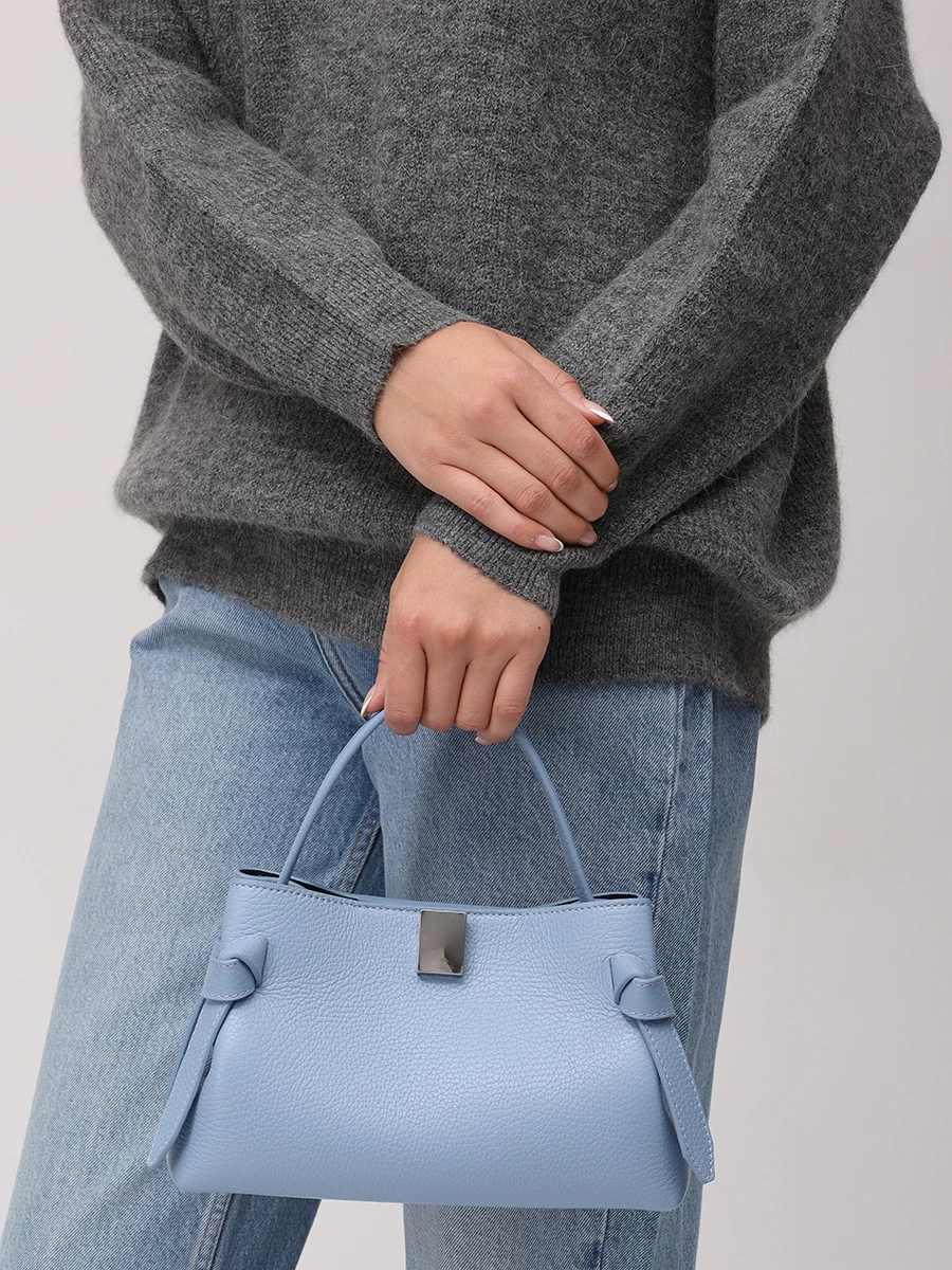 Сумка кожаная Gyoza Mini YUZEFI YUZPF25-HB-MGZ-L059 Голубой  Фото 2