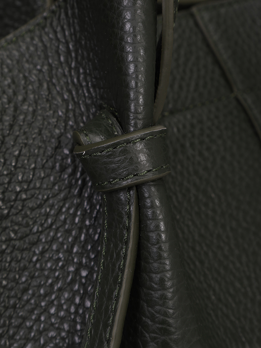 Сумка кожаная Mochi YUZEFI YUZRS25-HB-MO-L051 Зеленый  Фото 5