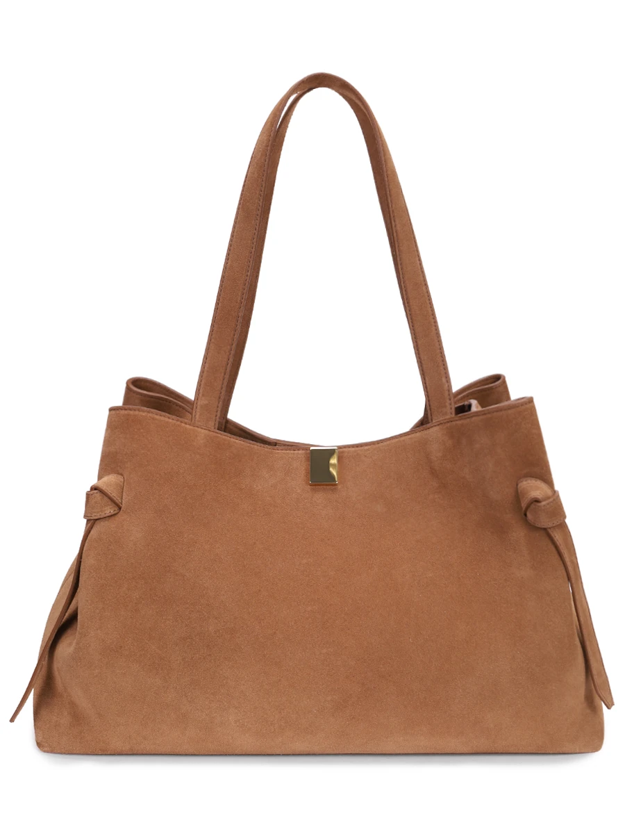 Сумка замшевая Gyoza Tote YUZEFI YUZPF25-HB-GZT-S015 Бежевый 