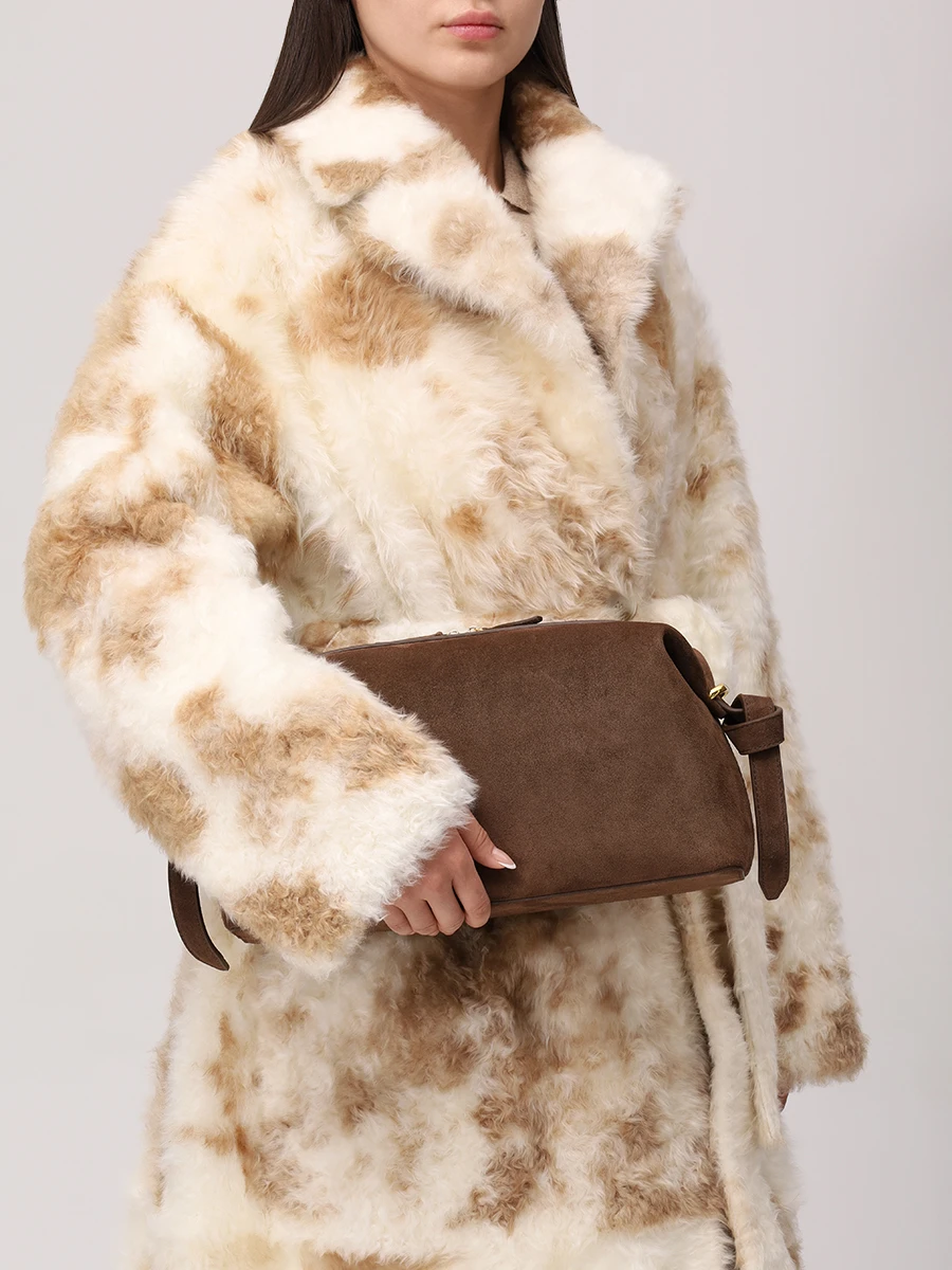 Сумка замшевая Brioche Pouch YUZEFI YUZPF25-HB-BP-S004 Коричневый  Фото 2