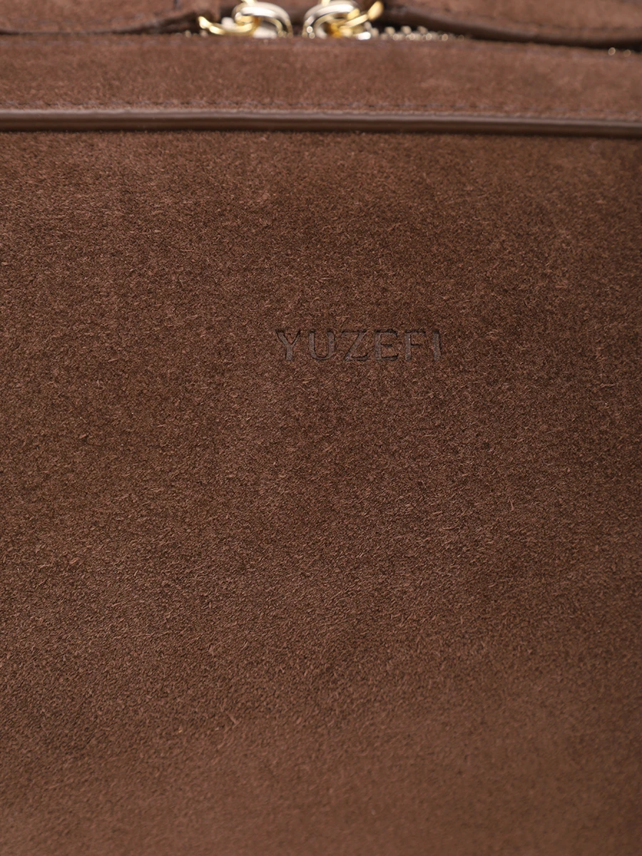 Сумка замшевая Brioche Pouch YUZEFI YUZPF25-HB-BP-S004 Коричневый  Фото 5