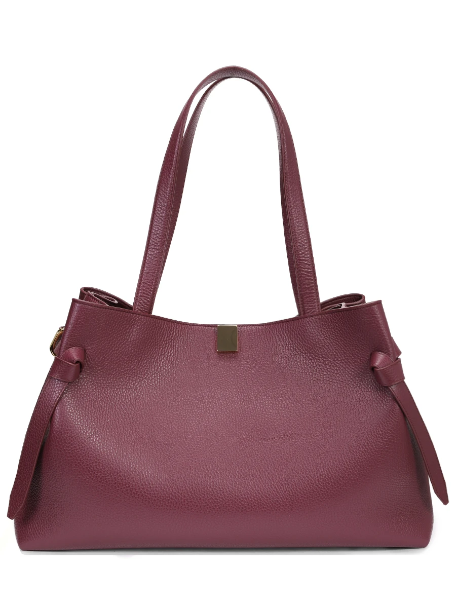 Сумка кожаная Gyoza Tote YUZEFI YUZPF25-HB-GZT-L049 Фиолетовый 