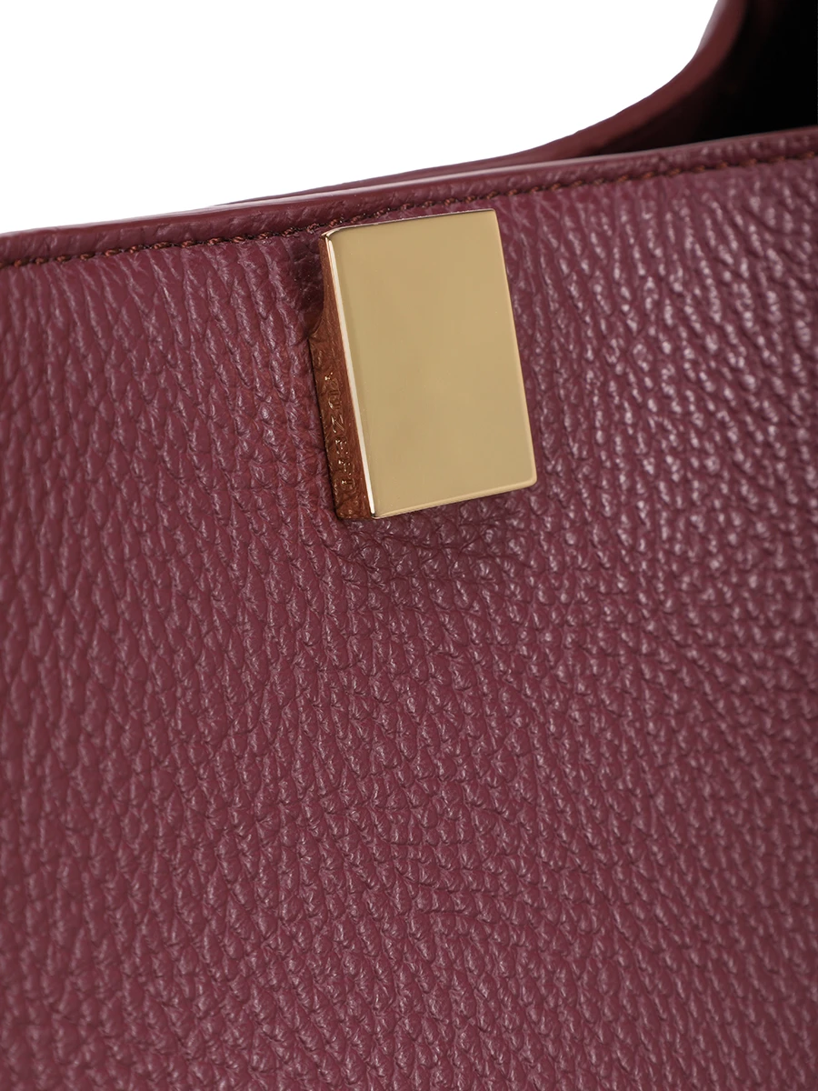 Сумка кожаная Gyoza Tote YUZEFI YUZPF25-HB-GZT-L049 Фиолетовый  Фото 5