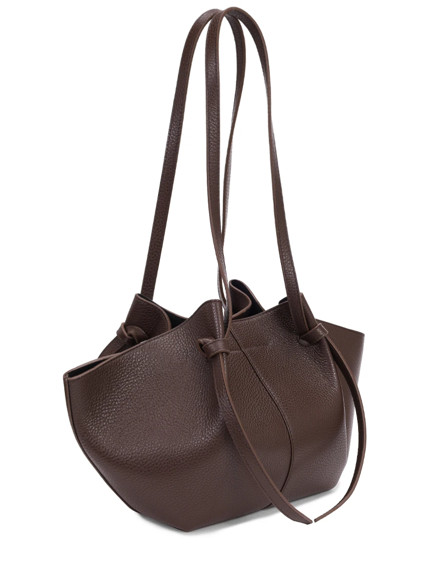 Сумка кожаная Mochi YUZEFI YUZCO-HB-MO-L038 Коричневый  Фото 3