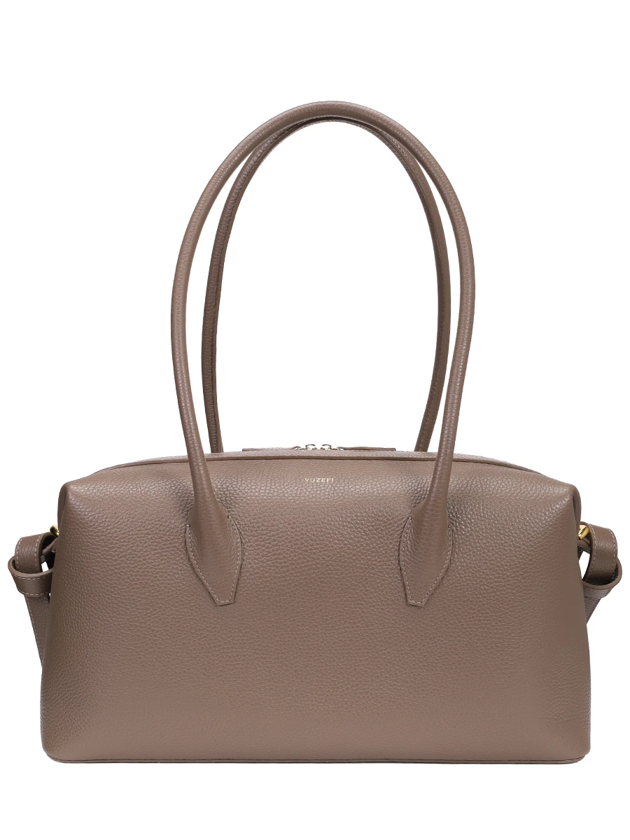 Сумка кожаная Brioche Duffle YUZEFI YUZPF25-HB-BD-L052 Серый 