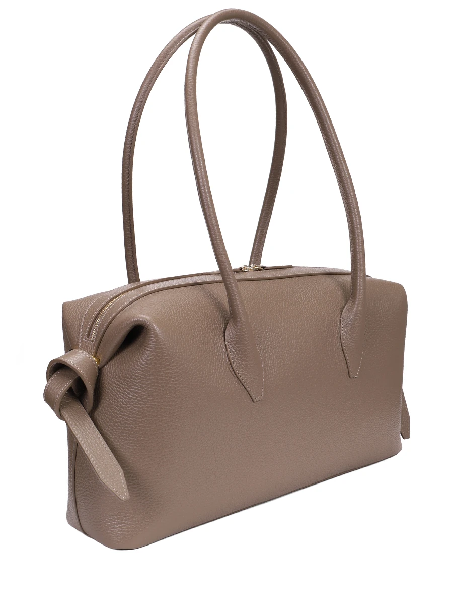 Сумка кожаная Brioche Duffle YUZEFI YUZPF25-HB-BD-L052 Серый  Фото 3