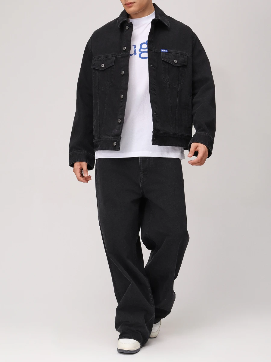 Куртка джинсовая HUGO 50541727/003 Черный  Фото 2