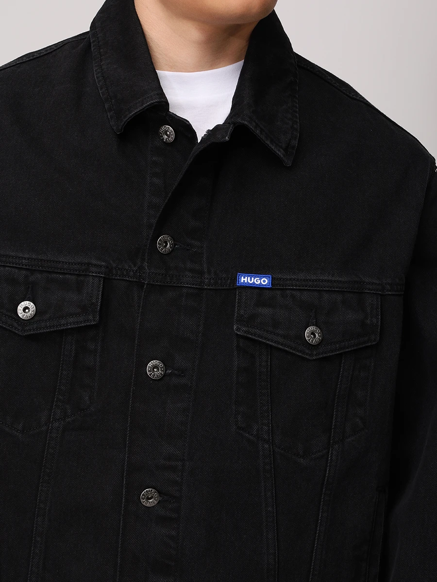 Куртка джинсовая HUGO 50541727/003 Черный  Фото 5