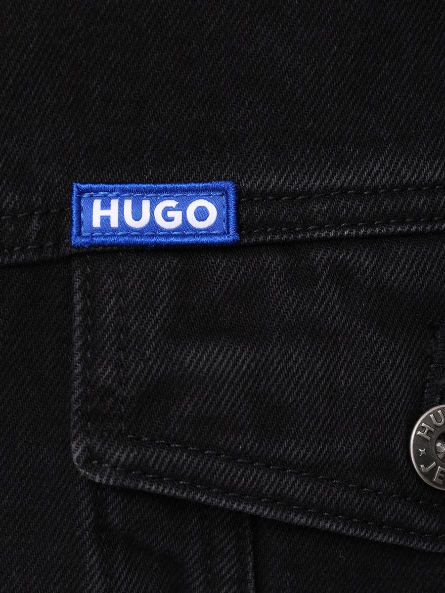 Куртка джинсовая HUGO 50541727/003 Черный  Фото 6