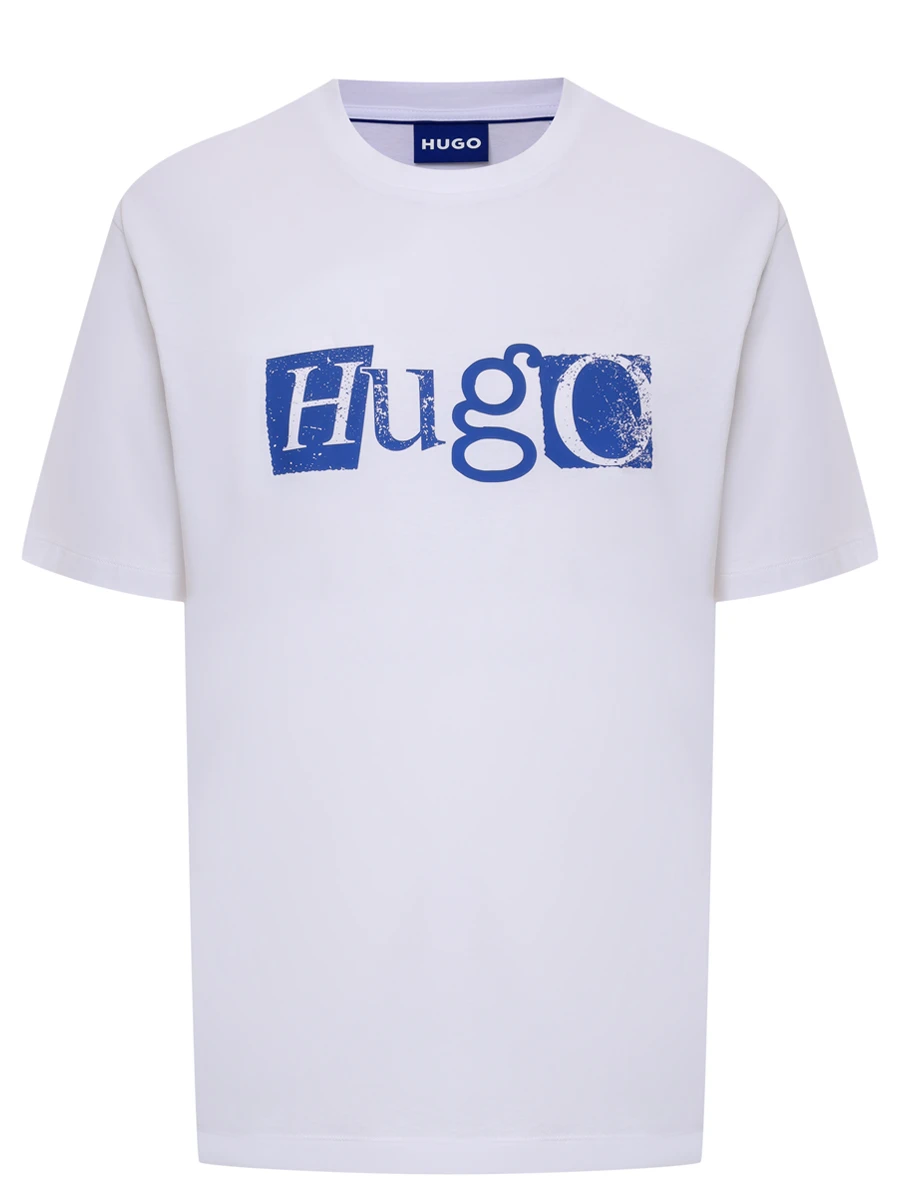 Футболка хлопковая HUGO 50543485/100 Белый 