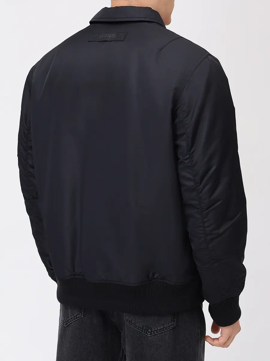 Куртка однотонная HUGO 50541604/001 Черный  Фото 3