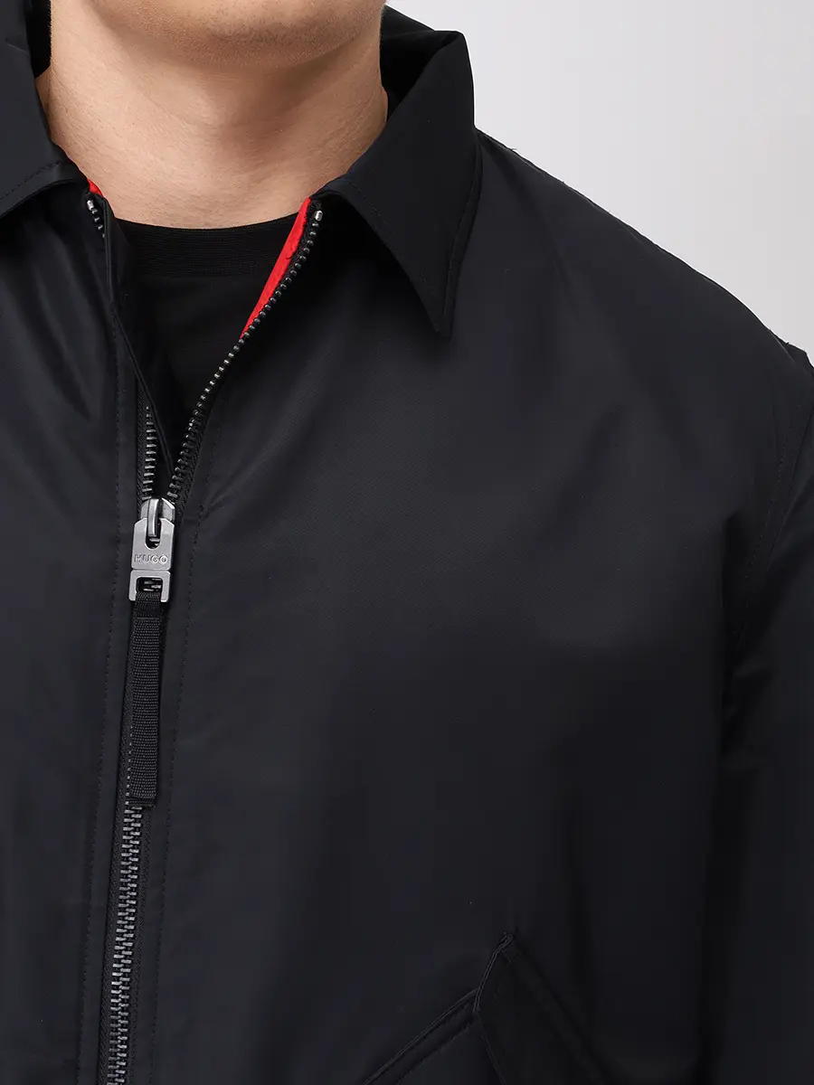 Куртка однотонная HUGO 50541604/001 Черный  Фото 5