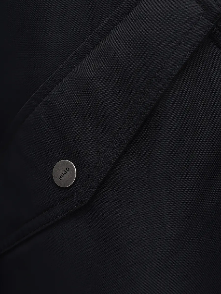 Куртка однотонная HUGO 50541604/001 Черный  Фото 6