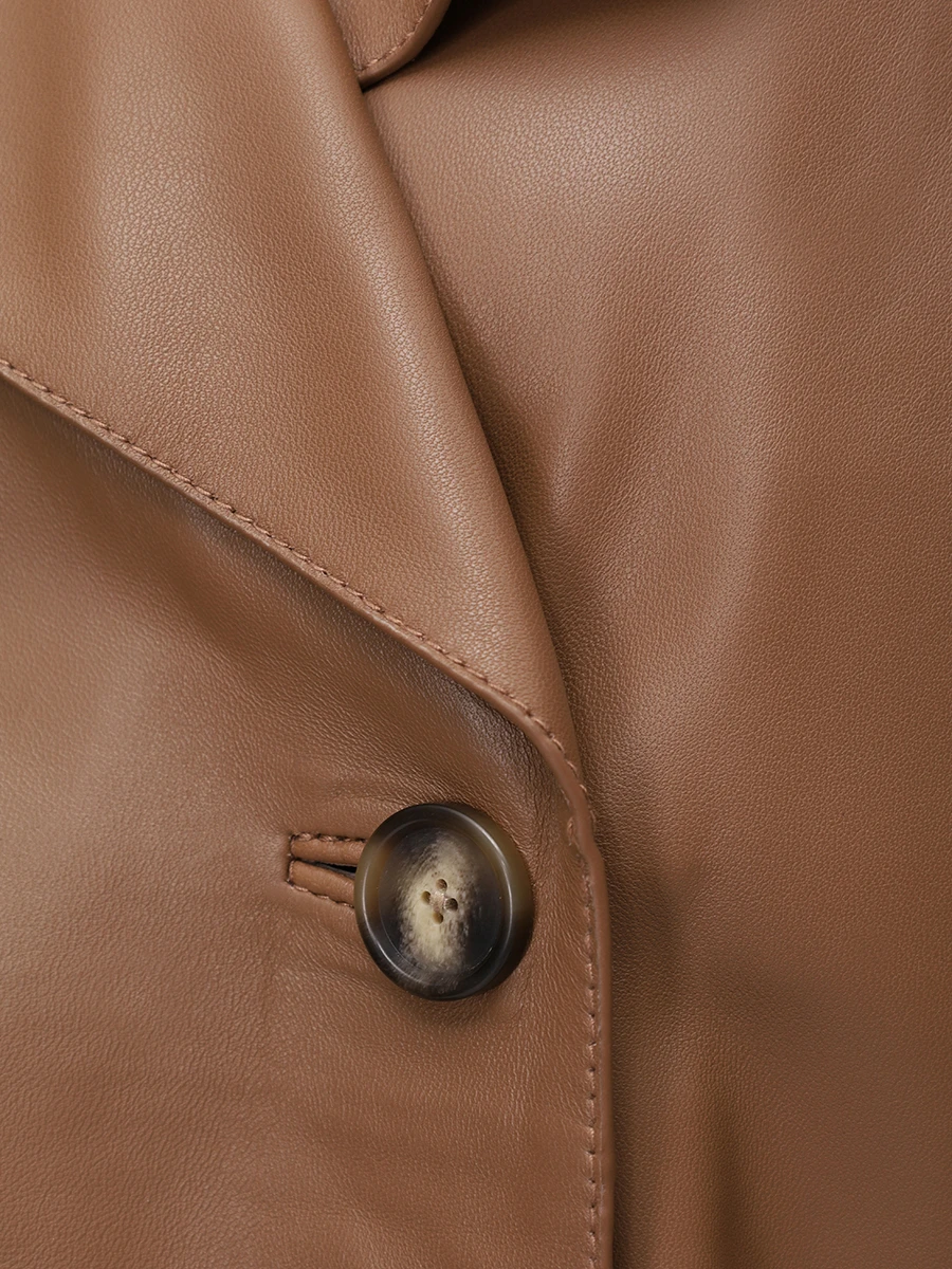 

Куртка кожаная, Коричневый, 50541289/221