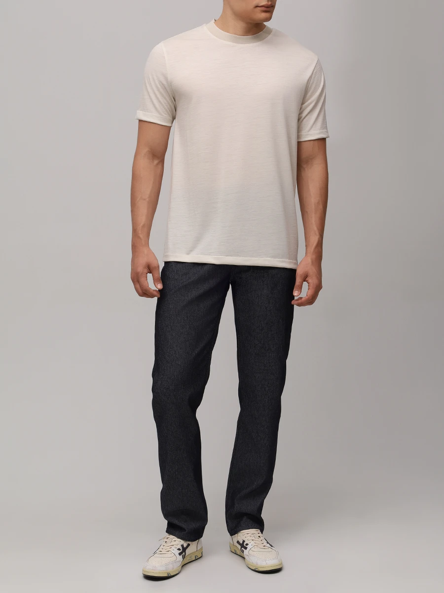 Футболка шерстяная BOSS 50549321/131 Бежевый  Фото 2