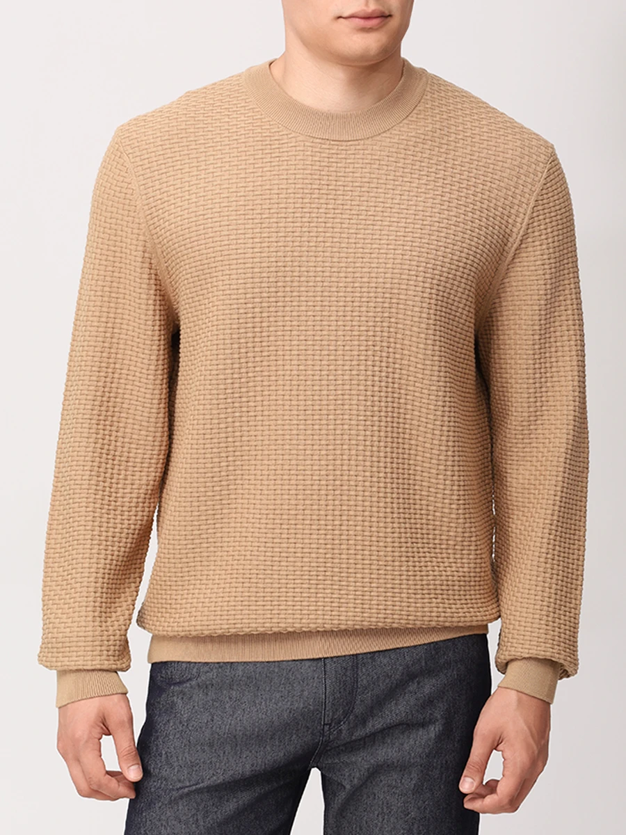 

Джемпер хлопковый, Бежевый, 50545283/260