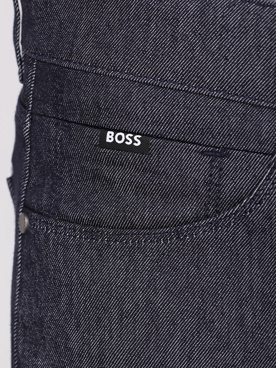 Джинсы Regular Fit хлопковые BOSS 50544937/407 Синий  Фото 6
