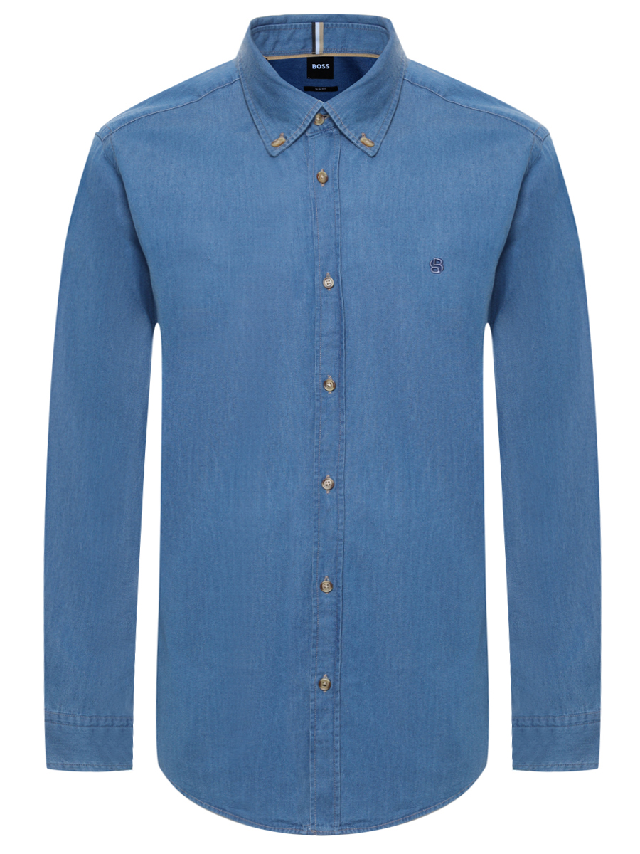 Рубашка Slim Fit хлопковая BOSS