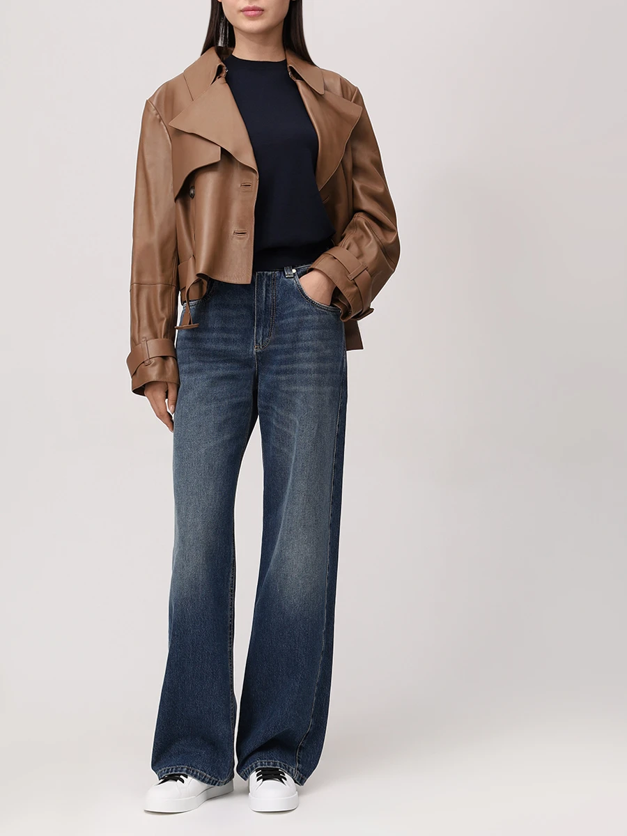 Футболка шерстяная BOSS 50544996/404 Синий  Фото 2