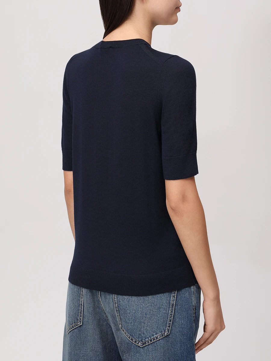 Футболка шерстяная BOSS 50544996/404 Синий  Фото 3