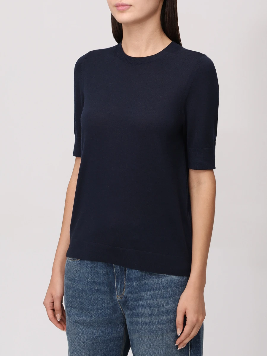 Футболка шерстяная BOSS 50544996/404 Синий  Фото 4