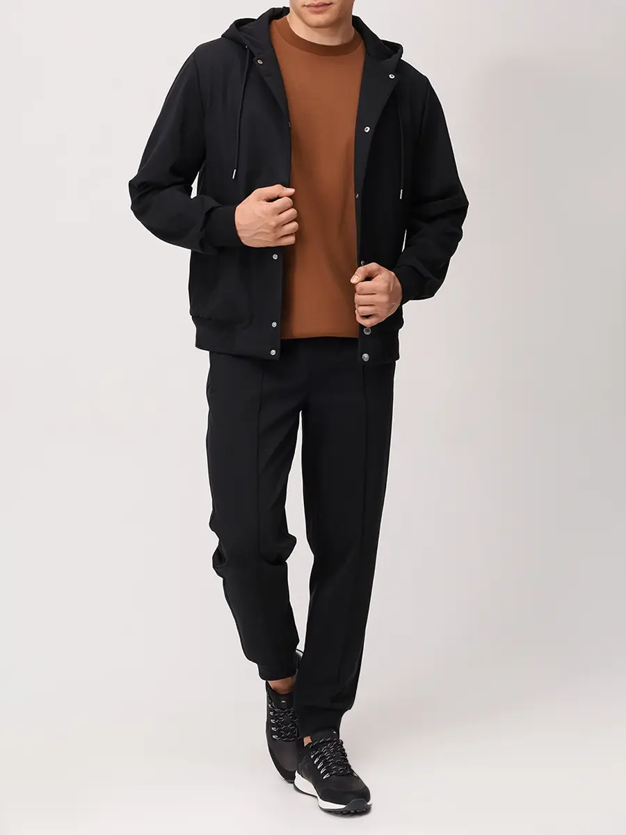 Куртка из лиоцелла и шерсти BOSS 50543385/001 Черный  Фото 2