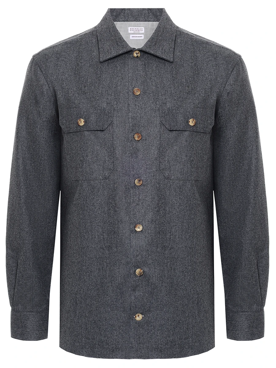 

Рубашка Regular Fit шерстяная, Серый, M038P0720 C004