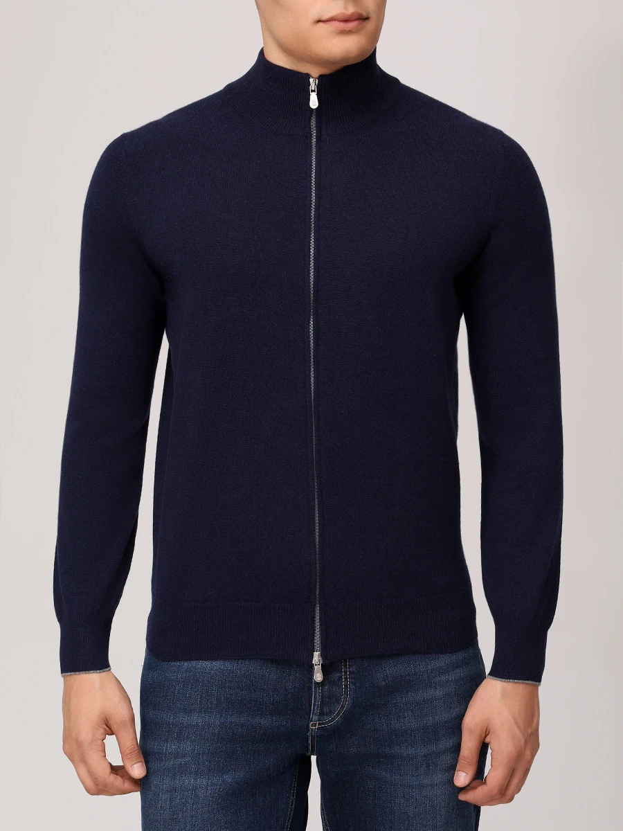 

Кардиган кашемировый, Синий, M2200106 CW425 Темно-