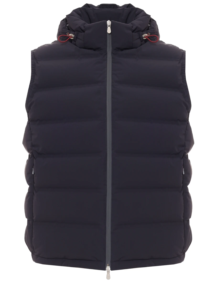 Жилет стеганый BRUNELLO CUCINELLI MM4911995 CRI58 Темно- Синий 