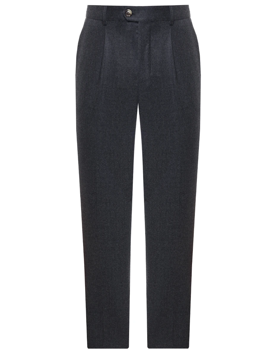 Брюки шерстяные BRUNELLO CUCINELLI ME226E1450 C004 Серый 