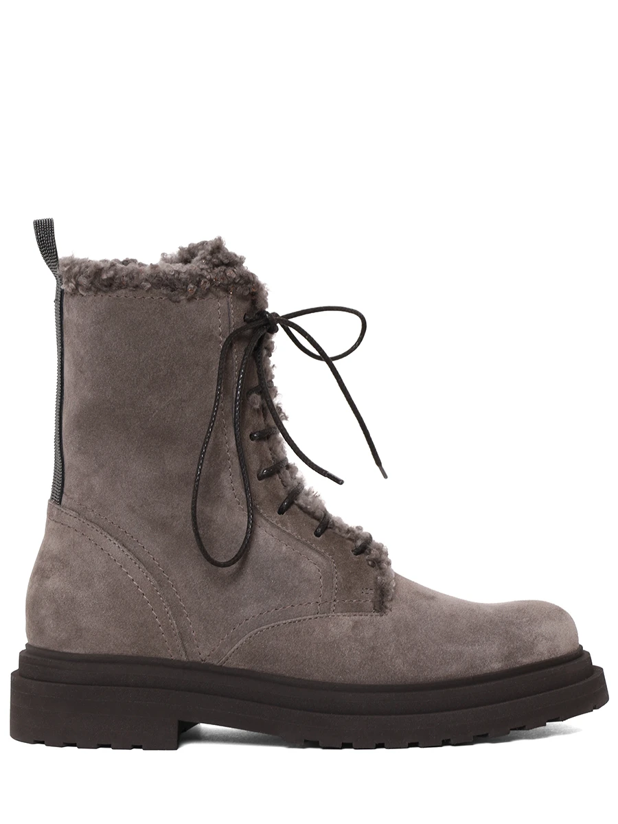 

Ботинки замшевые, Серый, MZSFG3123 C8212