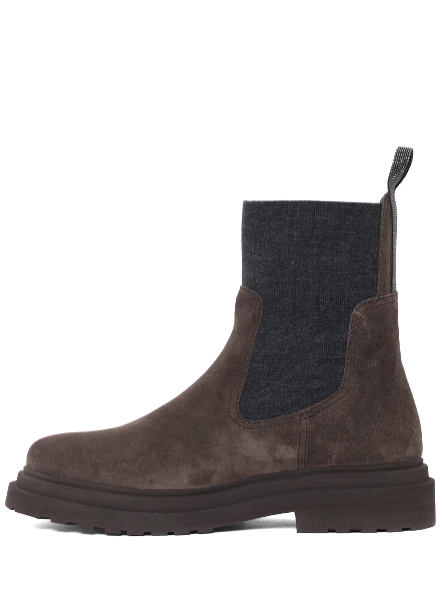 Ботинки замшевые BRUNELLO CUCINELLI MZSFG3034P C7284 Серый  Фото 3