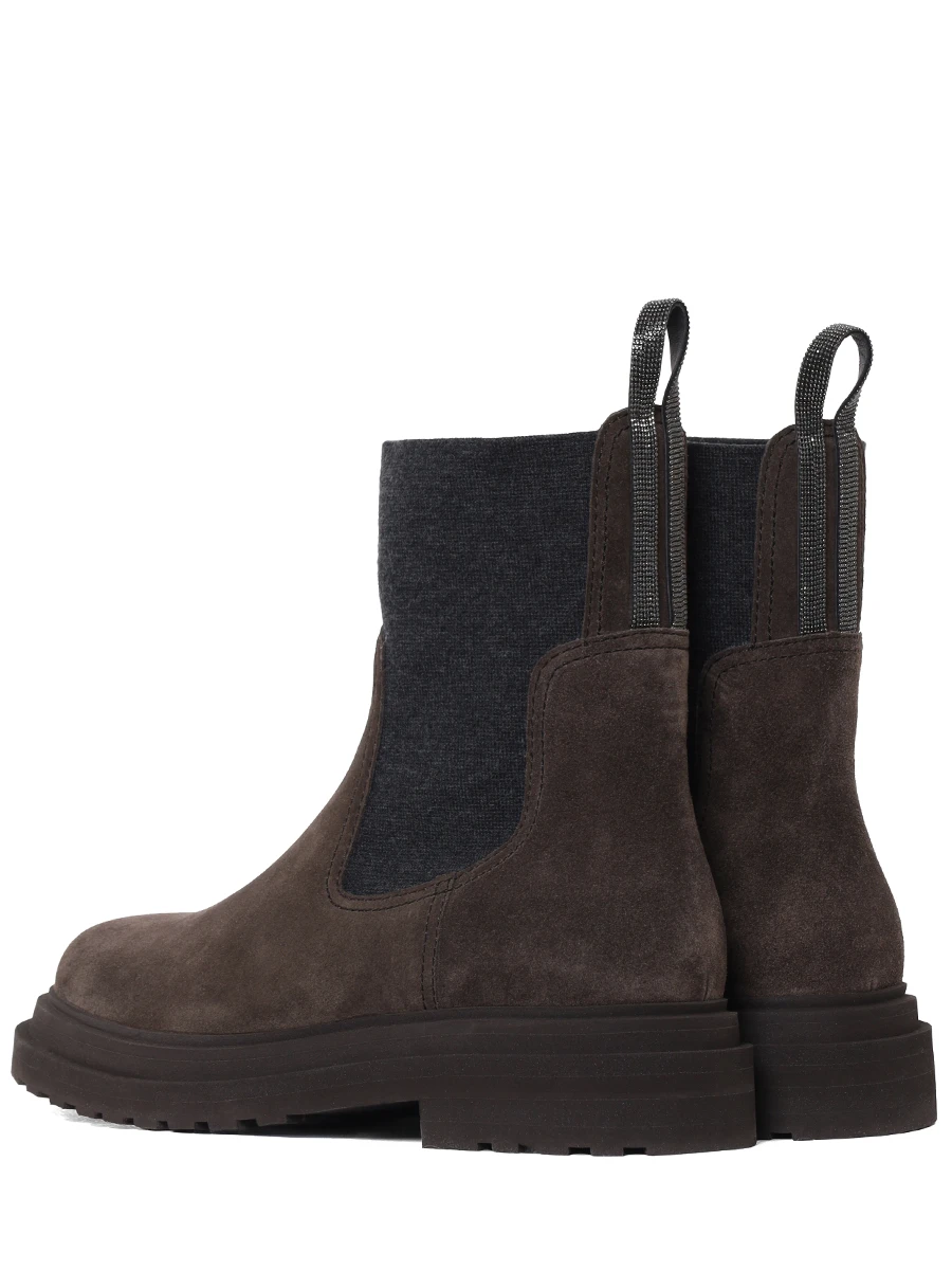 Ботинки замшевые BRUNELLO CUCINELLI MZSFG3034P C7284 Серый  Фото 4