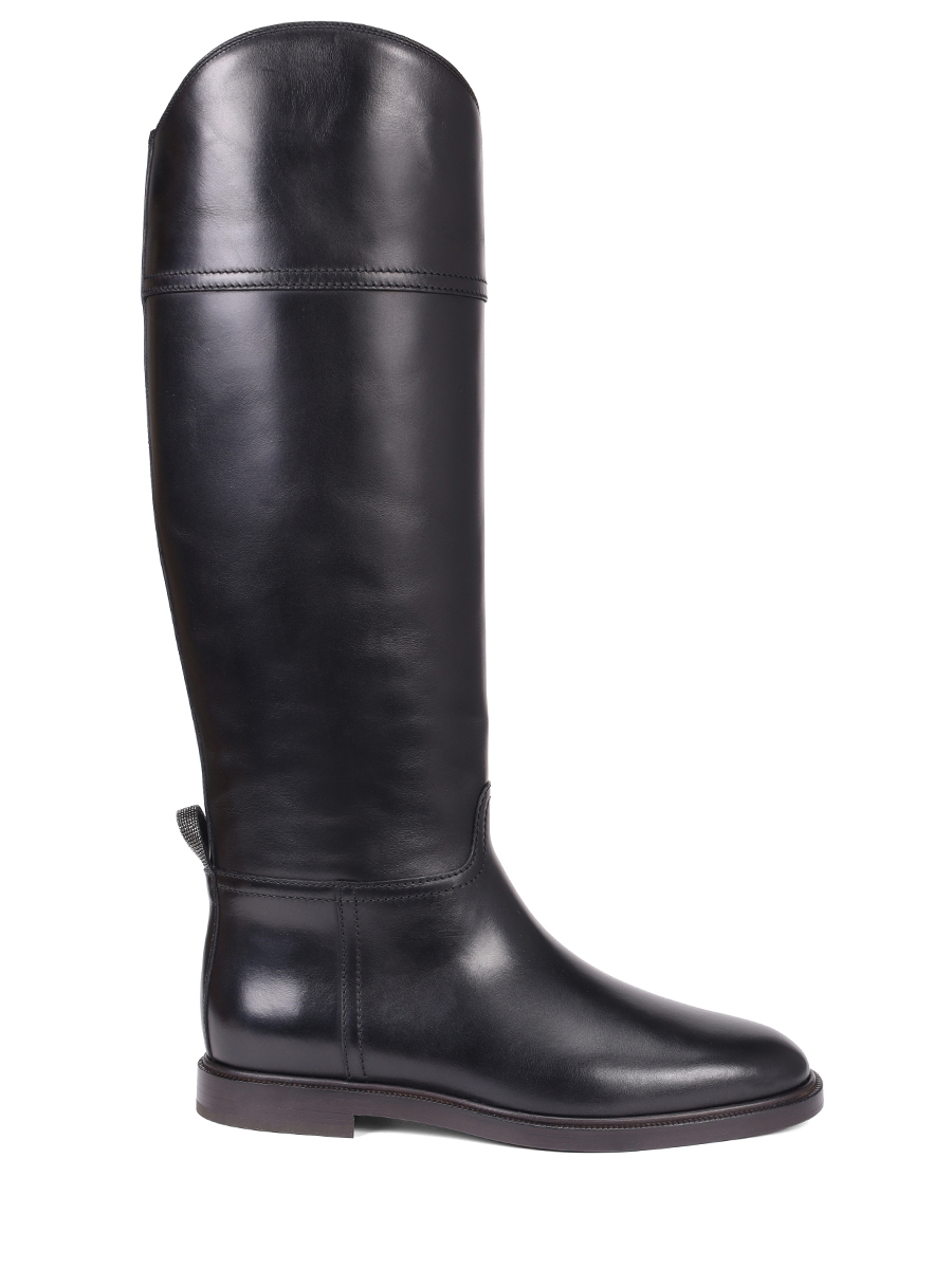 Сапоги кожаные BRUNELLO CUCINELLI