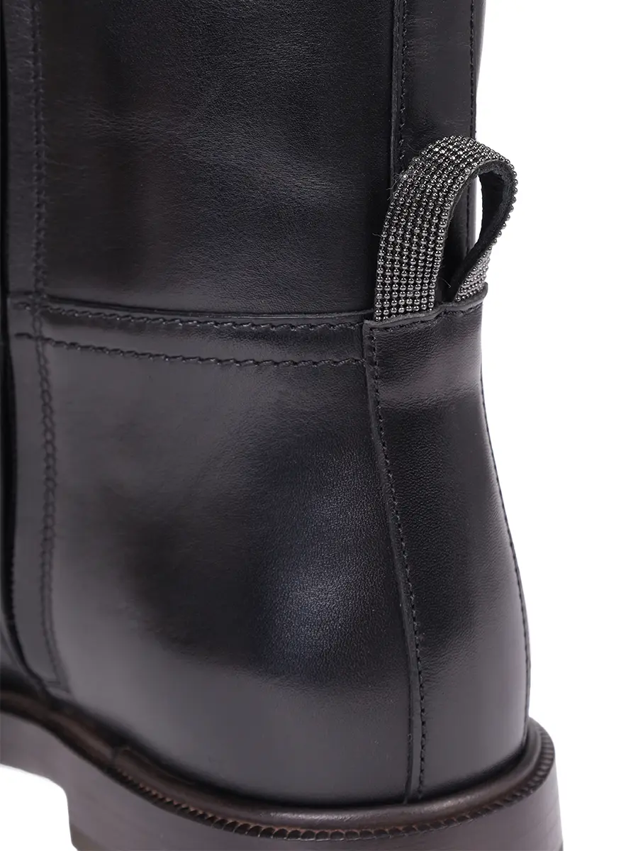 Сапоги кожаные BRUNELLO CUCINELLI MZOLC3039P C101 Черный  Фото 5