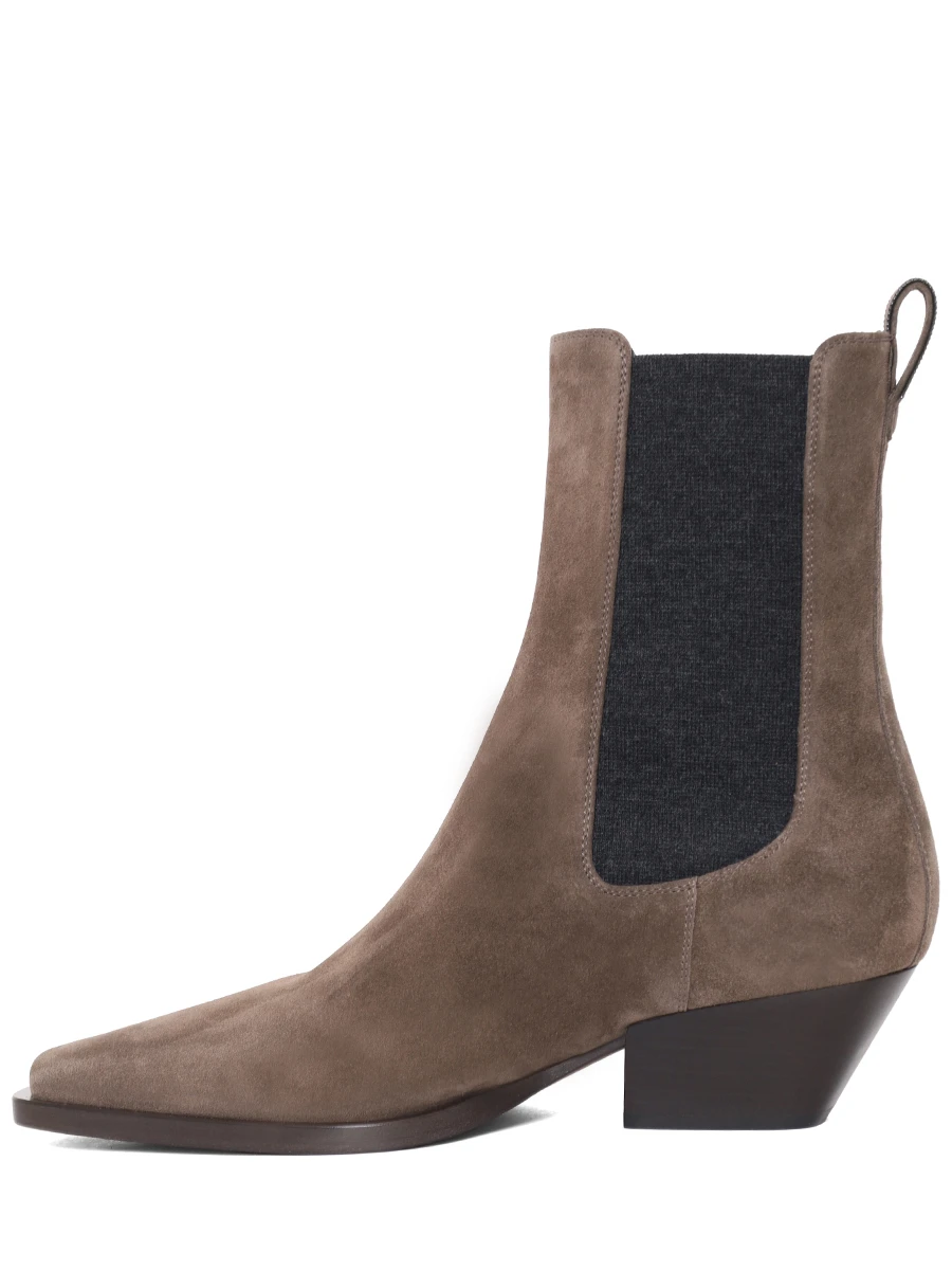 Ботильоны замшевые BRUNELLO CUCINELLI MZSFC3080P C8769 Коричневый  Фото 3